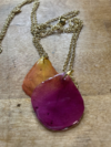 Dried Rose Petal Necklace